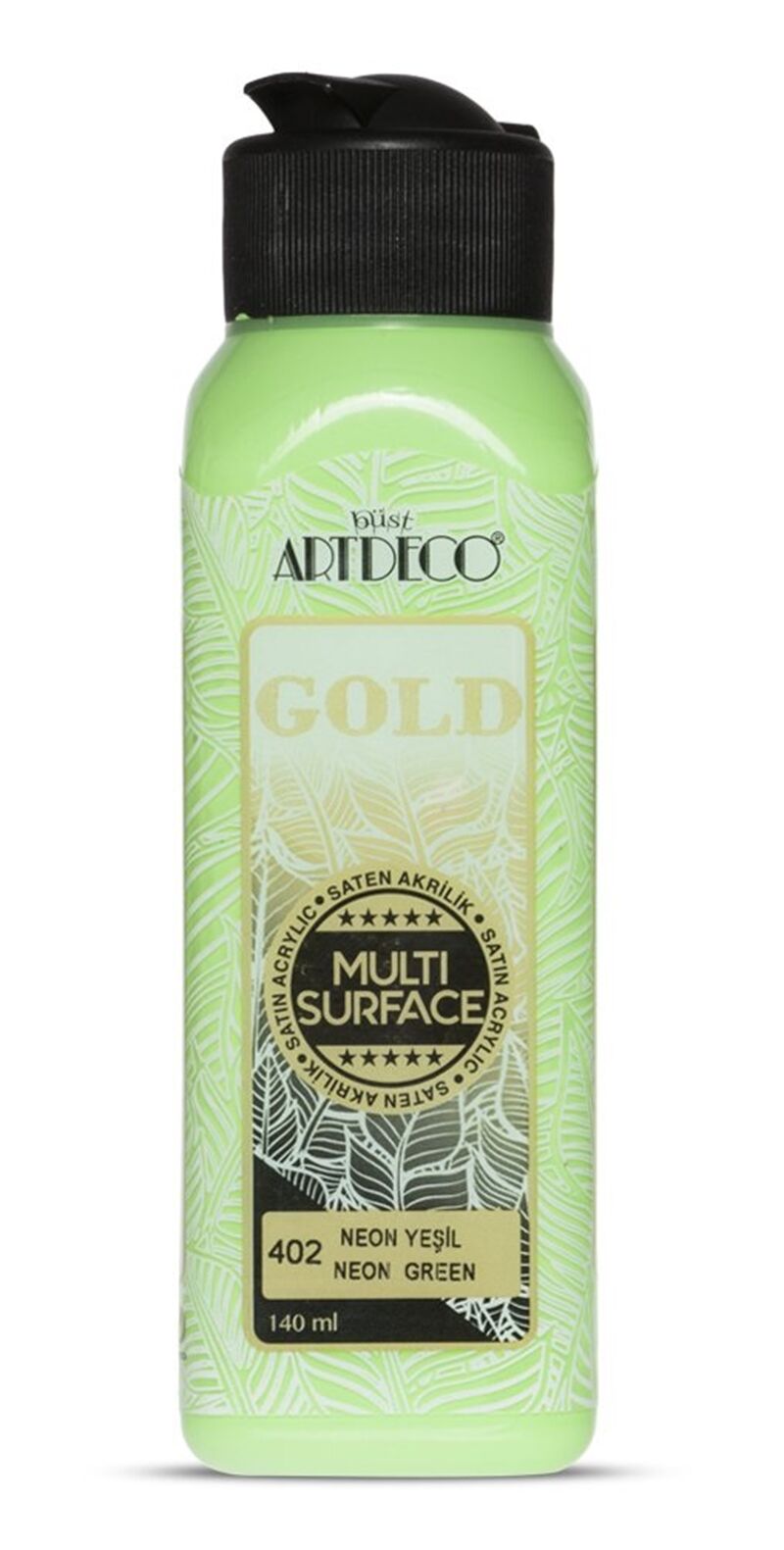Artdeco Gold Multi-surface Neon Akrilik Boya 140ml Neon Yeşil 402 Lv-y-g70r-402