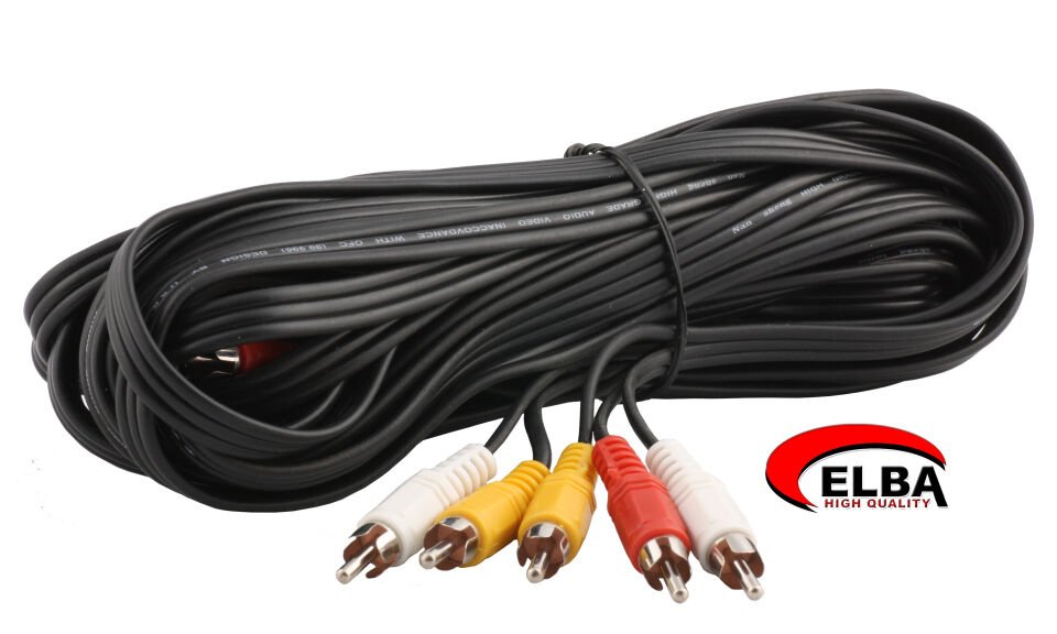 Elba C0659 3rca-3rca Stereo 10mt Kablo