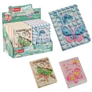 Mikro Not Defteri Puffy Butterflys Pf-60