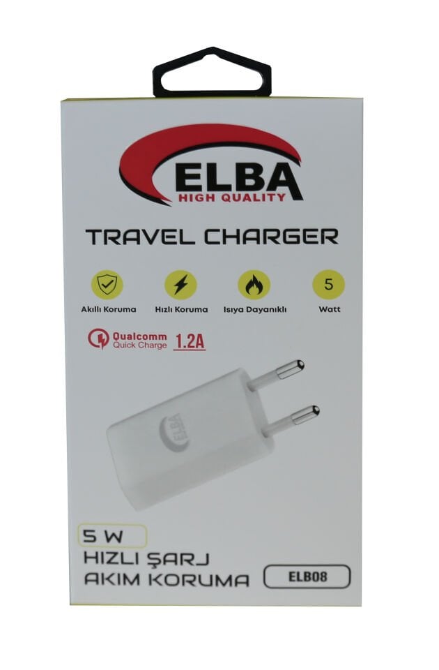 Elba Elb08 5w 1.2a Hızlı Şarj Akıllı Koruma Usb Ev Şarj Kafa