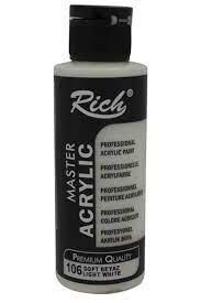 Rich Master Akrilik Boya 120 Cc Soft Beyaz Akr-120-106