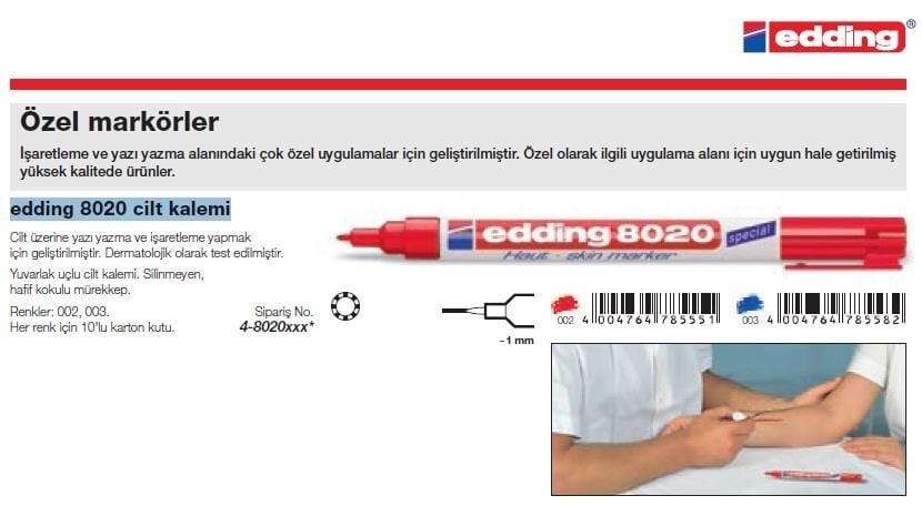 Edding Cilt Kalemi Mavi (e-8020) Ed802003