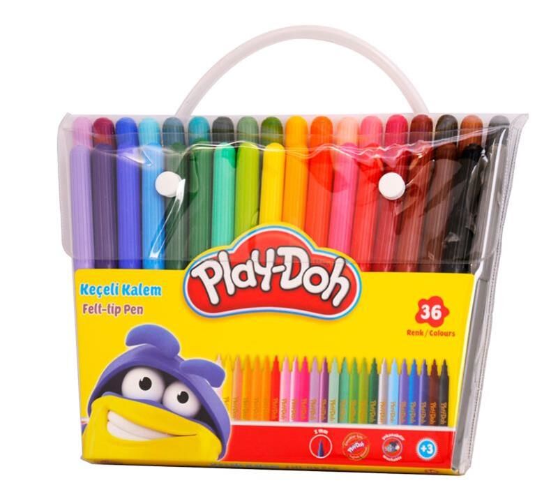 Play-doh Keçeli Kalem 36'lı Yıkanabilir Pvc Play-ke013