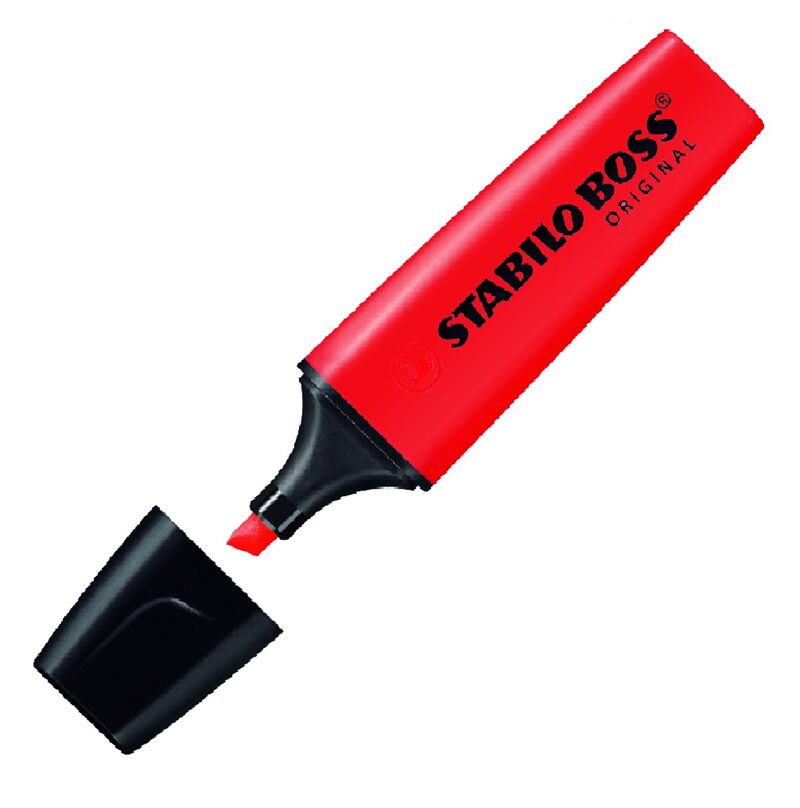 Stabilo Boss Fosforlu Kalem Kırmızı 70/40
