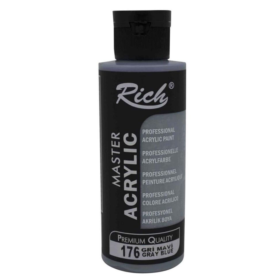 Rich Master Akrilik Boya 120 Cc Gri Mavi Akr-120-176