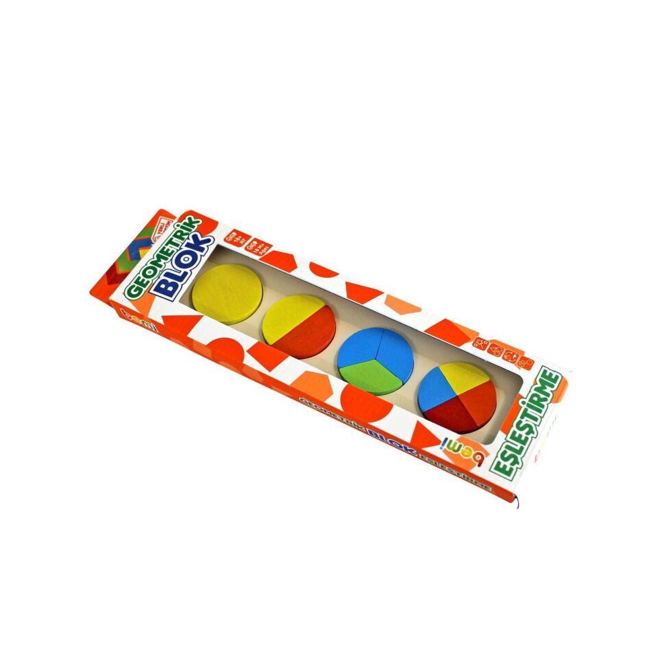 Bemi Ahşap Puzzle Geometrik Bloklar 9*28