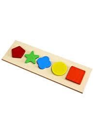 Bemi Ahşap Puzzle Geometrik Bloklar 9*28