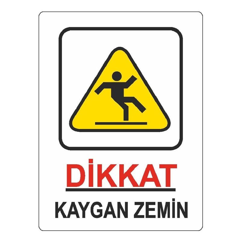 Ekstrafix 204 (yul-425) 25x35 Dikkat Kaygan Zemin