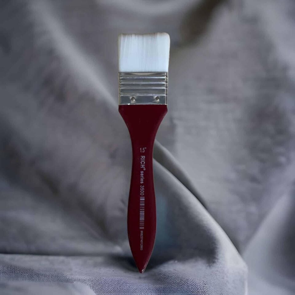 Rich 3500 Sersi No:1,5 Beyaz Sentetik Bordo Saplı Zemin Fırçası Frç-01288