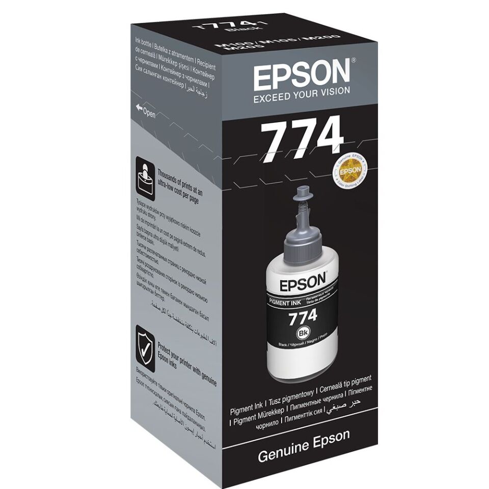 Epson T7741 Black Siyah Şişe Mürekkep T77414a