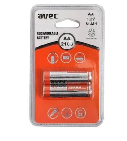 Avec Şarjlı Kalem Pil Aa 1.2 V Ni-mh 2'li Paket 2100 Mah