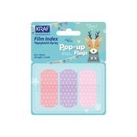Kraf İndex Film (pp) 42x19 Mm Pop-up 3 Renk 20 Yp Pastel Puantiyeli 4219-1