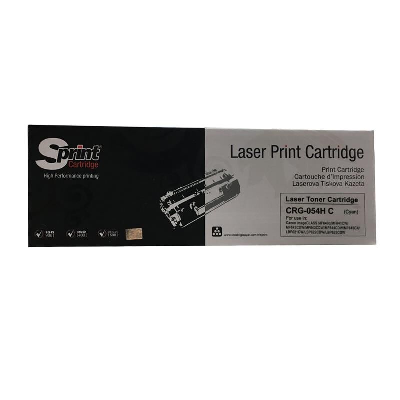 S Print Crg-054h / Crg-067h / Cf541x (203x) Cyan Toner Sp40-054c