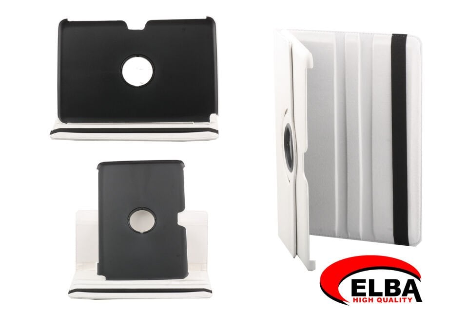 Elba Samsung Tab2 P3100 Renkli Kılıf 360 Derece Dönebilen (kırmızı-siyah-beyaz)