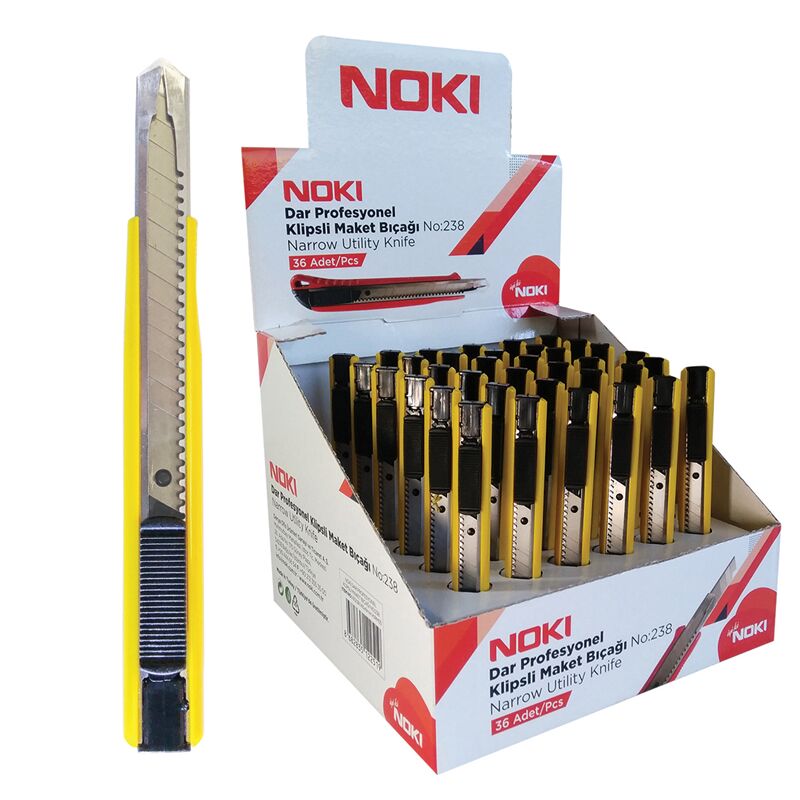 Noki Dar Profesyonel Maket Bıçağı Pls. Clipsli No:238 65238