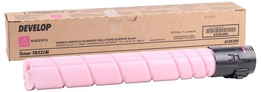 Develop Tn-321m Magenta Kırmızı Orjinal Fotokopi Toneri Ineo +224-284-364 25.000 Sayfa