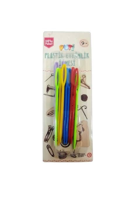 Puti Plastik Etkinlik İğnesi 9cm 10 Li Paket 11479