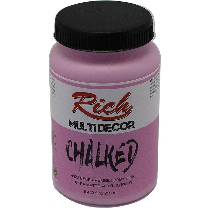 Rich Multi Decor Chalked 250 Cc Bebek Pembe Mdc-250-4522