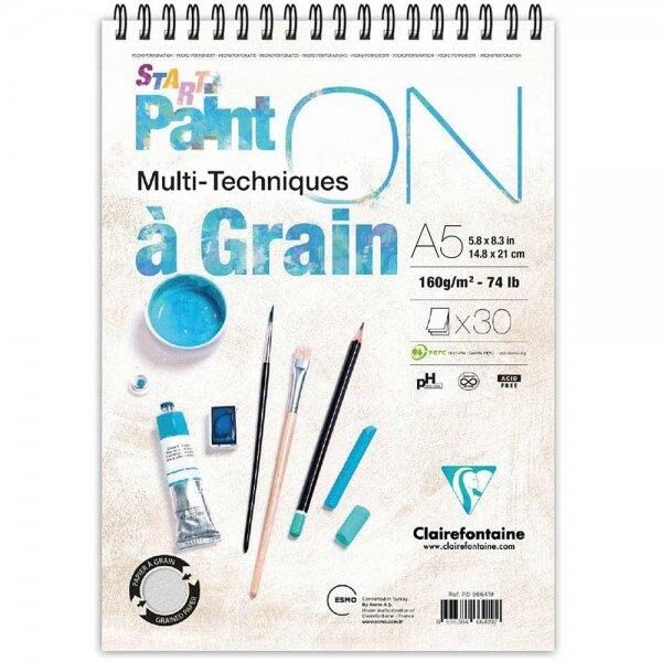 Clairefontaine Paint-on Start Çizim Blk A5 1600gr 30yp 966417