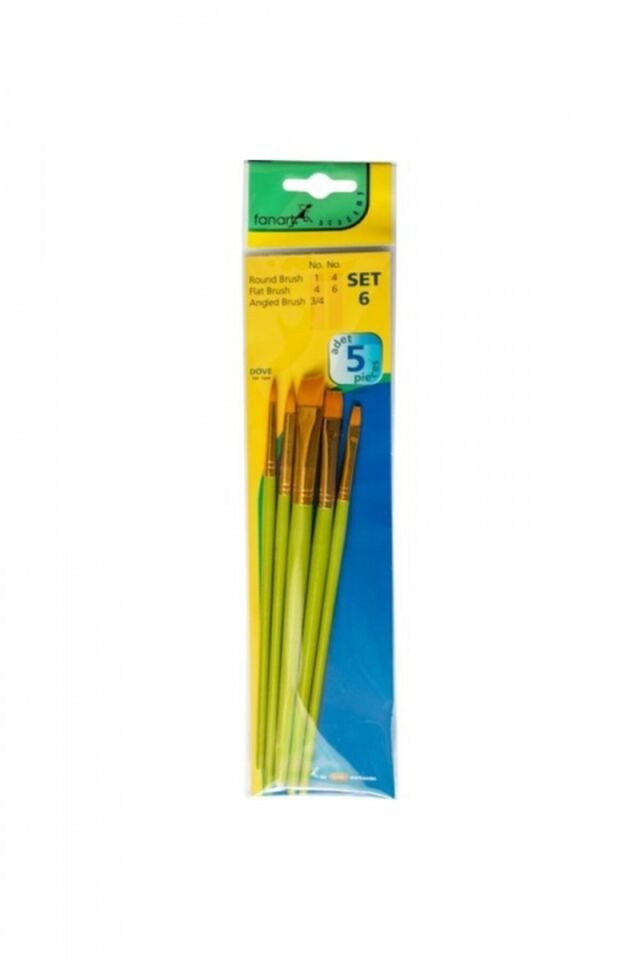 Fanart Academy Seri 500 Sentetik Kıllı Fırça Seti No:6(5li) Lv-f-7500.s6