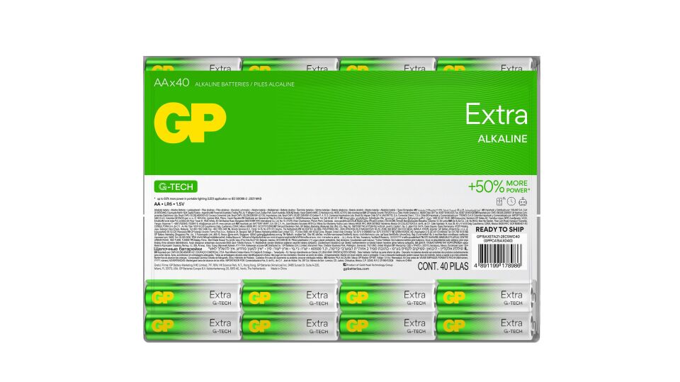 Gp R6 Aa Boy Extra Alkalin Kalem Pil 40lı Paket Gp15axet-2euecs40