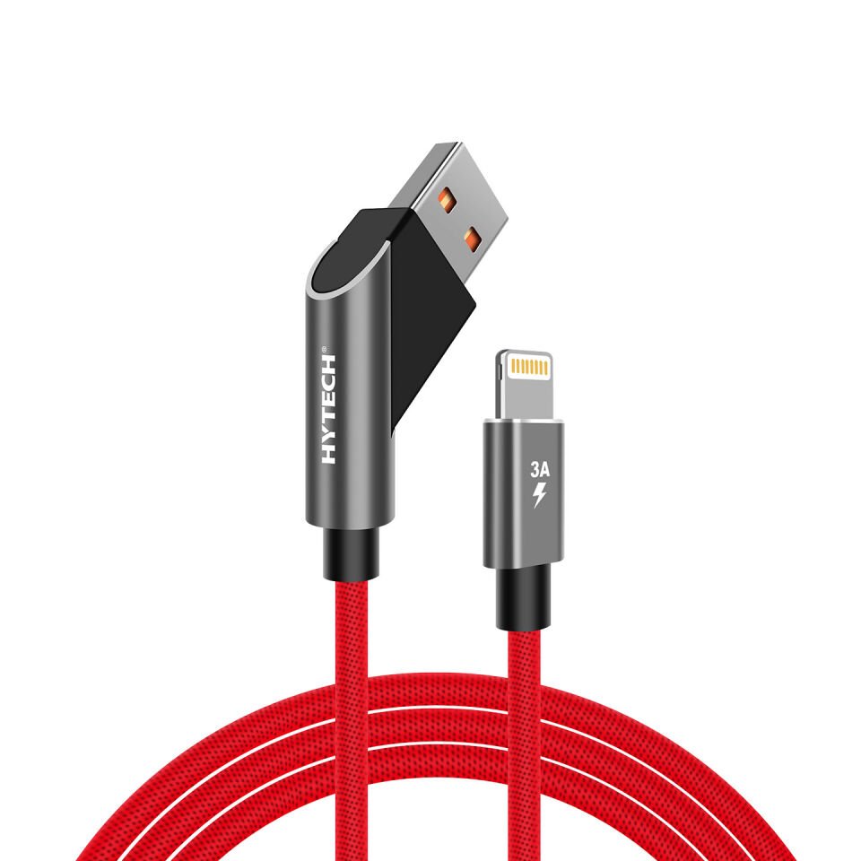 Hytech Hy-x315 3a Iphone Lightning 1m, Kırmızı Şarj Kablosu