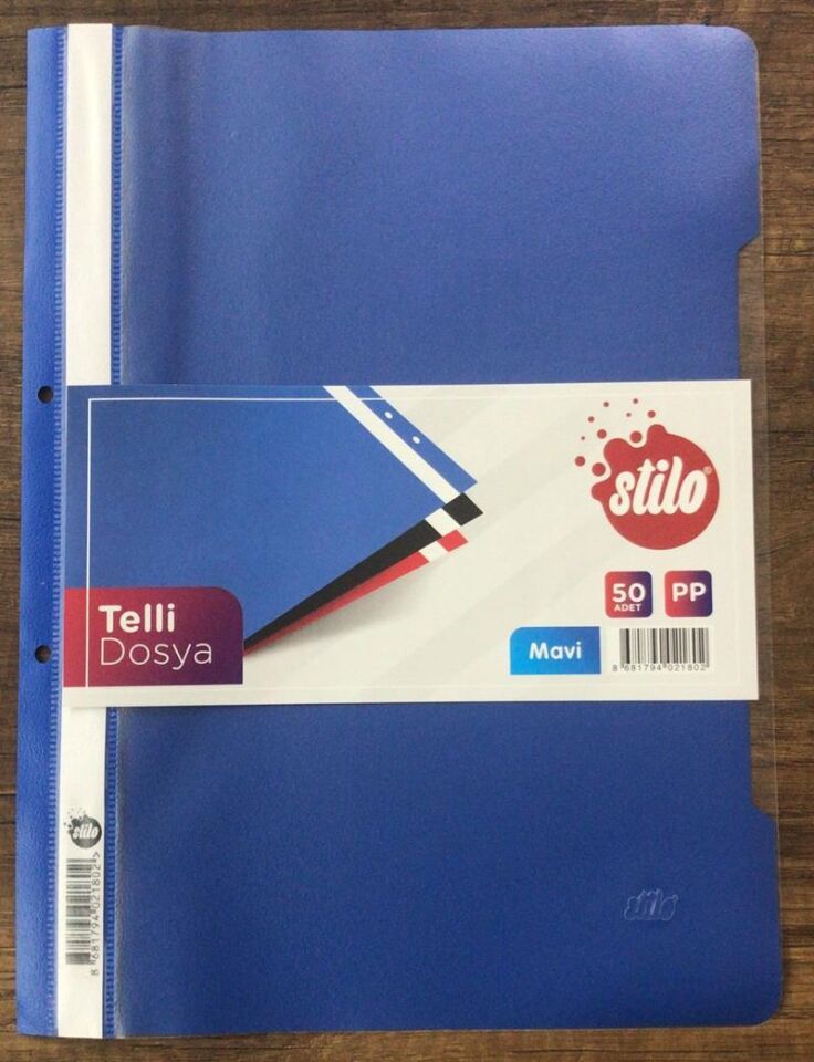Stilo Telli Dosya 50'li Mavi Sit-tll-1232