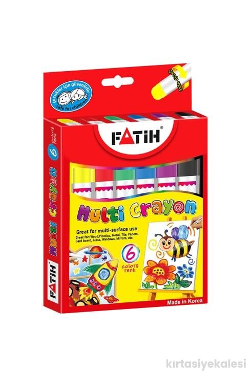Fatih Mum Boya 6'lı Çevirmeli Multi Crayon Fa-50270