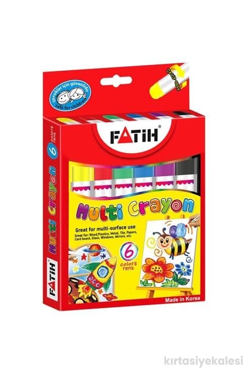 Fatih Mum Boya 6'lı Çevirmeli Multi Crayon Fa-50270