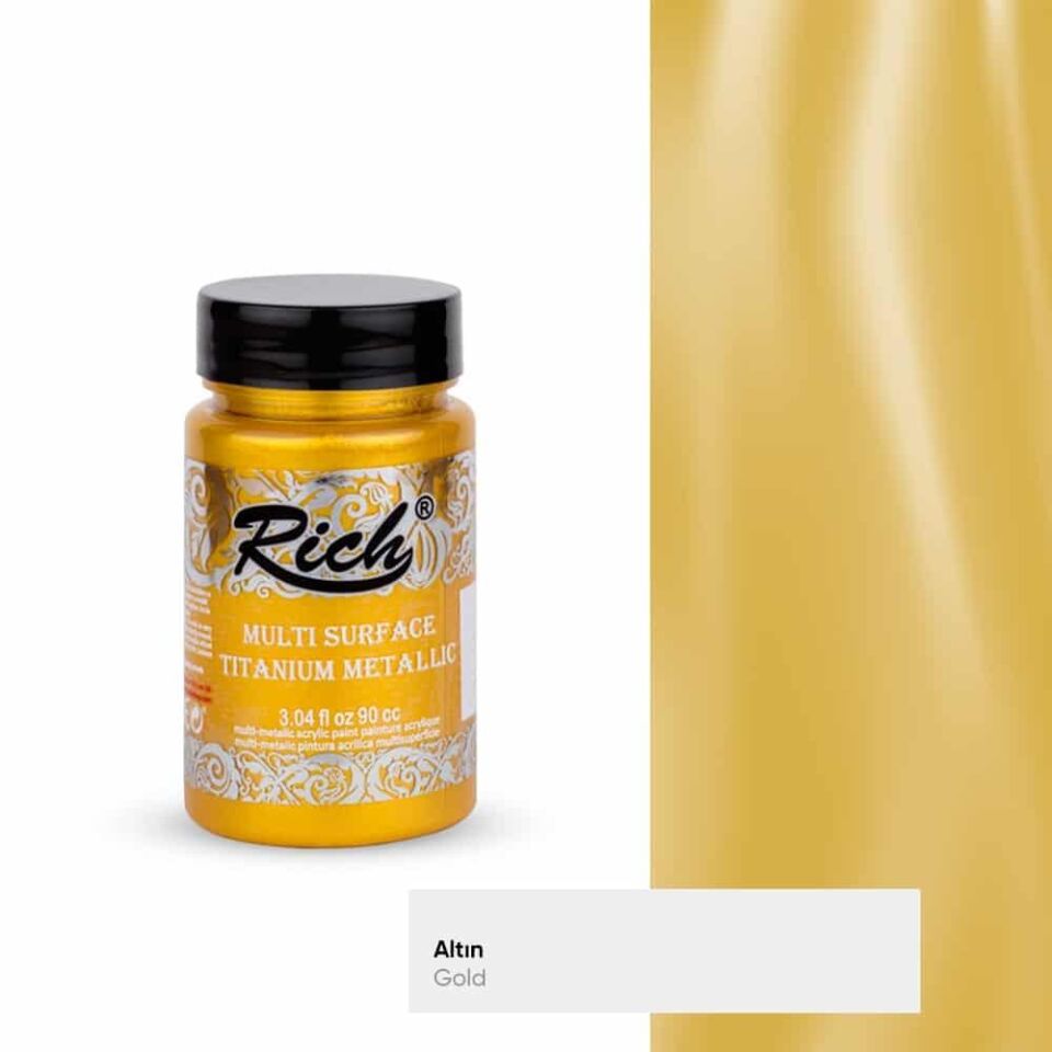 Rich Multı Surface Tıtanıum Metalik 90 Cc Altın Ttm-090-01411