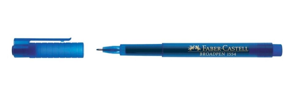 Faber Castell Tahta Kalemi 0,8 Mm Broadpen Mavi 155451