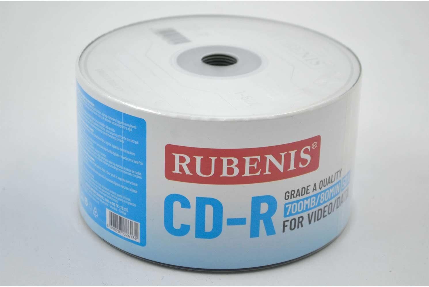 Rubenis Cd-r 700 Mb / 80 Min 52x Rcd-50