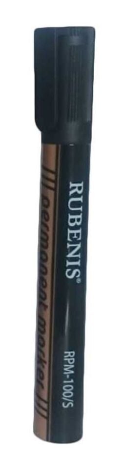 Rubenis Permanent Markör Yuvarlak Uçlu ( Siyah ) Rpm-100/s
