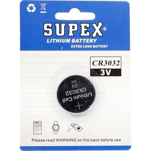 Supex Cr3032 3v Lityum Düğme Pil Tekli Paket