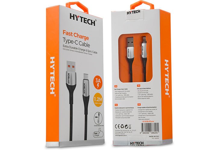 Hytech Hy-x350 3a Iphone Lightning 1,2m Silver Şarj Kablosu