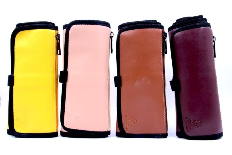 Mona Lisa Fermuarlı Rulo Kalemlik Deri Kn08