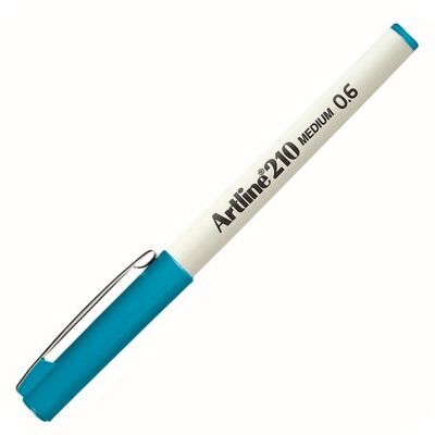 Artline 210n Keçe Uçlu Yazı Kalemi Uç:0,6mm Gök Mavisi Lv-a-ek-210n S.blue