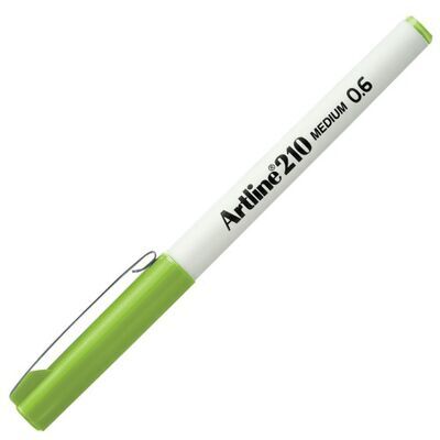 Artline 210n Keçe Uçlu Yazı Kalemi Uç:0,6mm Sarımsı Yeşil Lv-a-ek-210n Y.green