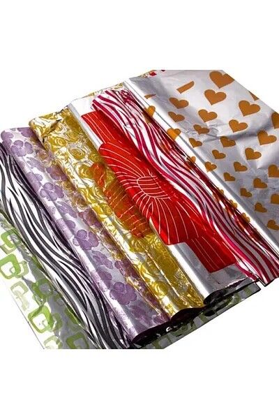 San Metalize Desenli 50x70 Cm 100'lü Hediye Paketi 23314