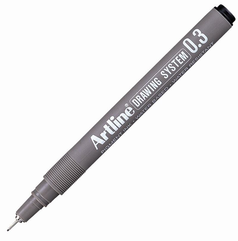 Artline Drawing System 0.3 Çizim Kalemi Uç:0,3mm Siyah Lv-a-ek-233 Black