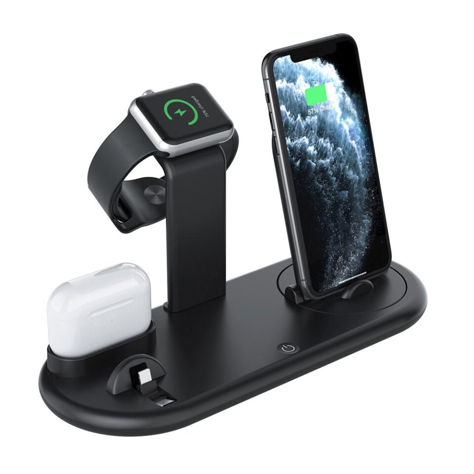 Qgeem Qg-wc06b 10w 7in1 Kablosuz Qc3.0 Apple&android 2xtelefon,iwatch,earpods,akıllı Kalem