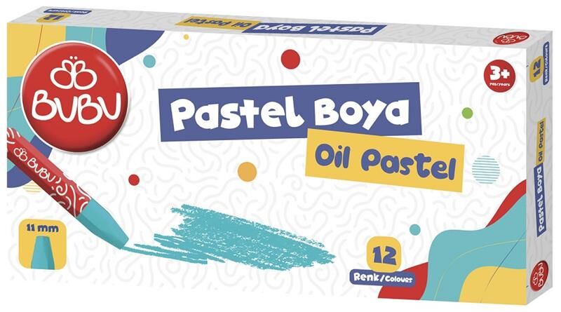 Bu-bu Pastel Boya 12'li Karton Kutu Pas001