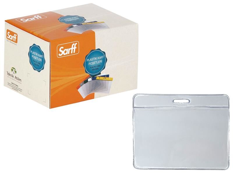 Sarff Şeffaf Kart Poşeti 7,5cmx9,5cm 100 Adet 15207003
