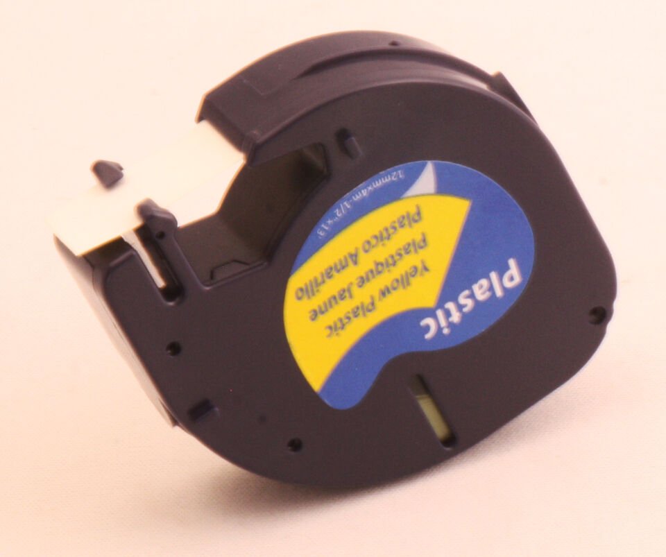 Krt-muadil 12 Mm Sarı Üzerine Siyah Plastik 4 Metre