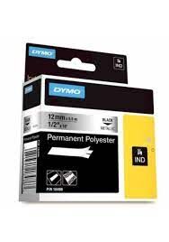 Dymo 18508dmo Rhinopro Sabitpolyester Şerit 9mmx5,5m Şeffaf-siyah