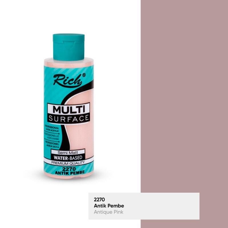 Rich Multi Surface Akrilik Boya 120 Cc Antik Pembe Mls-120-2270