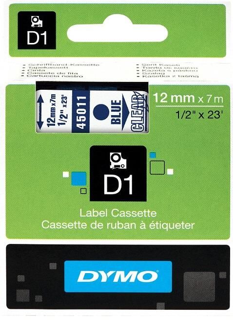 Dymo D1 Yedek Şerit 12 Mm X 7 Mt Şeffaf / Mavi (45011) Dy-0720510
