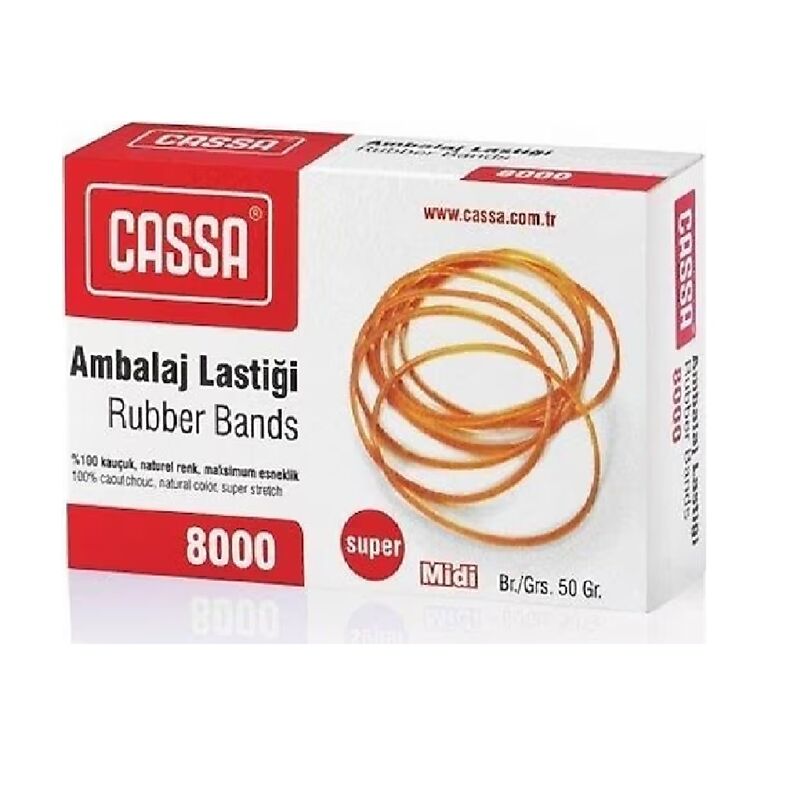 Cassa Ambalaj Lastiği % 100 Kauçuk 50 Gr Midi 8000