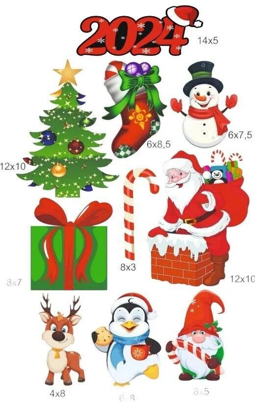 Nedi Ahşap Ağaç Süsü Figürlü 10 Lu Yl0738