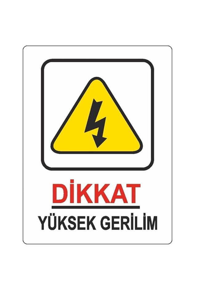 Ekstrafix 204 (yul-426) 25x35 Dikkat Yüksek Gerili